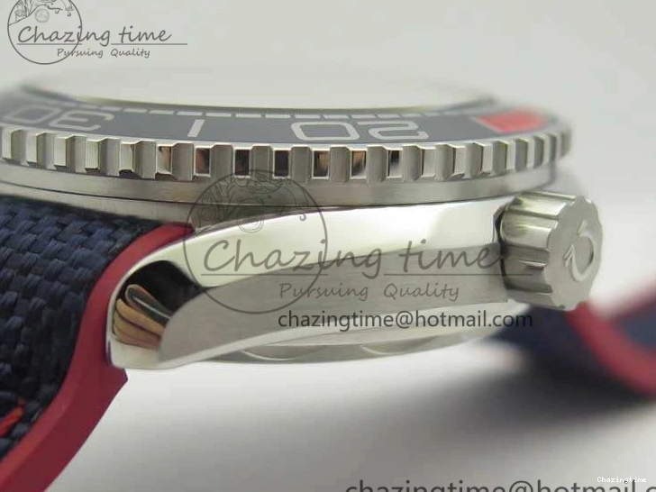 0505 Planet Ocean “Pyeongchang 2018” 43.5mm SS OMF 1:1 Best Edition Blue Dial On Nylon Strap A Soft 8082